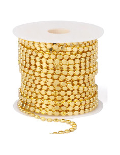 Cadena de Puntos Dorados Cadikez 5.03m 2.5mm Latón Baño Oro