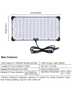 Luz LED Flexible Aputure Amaran F21C 100W RGBWW 2500K-7500K 2
