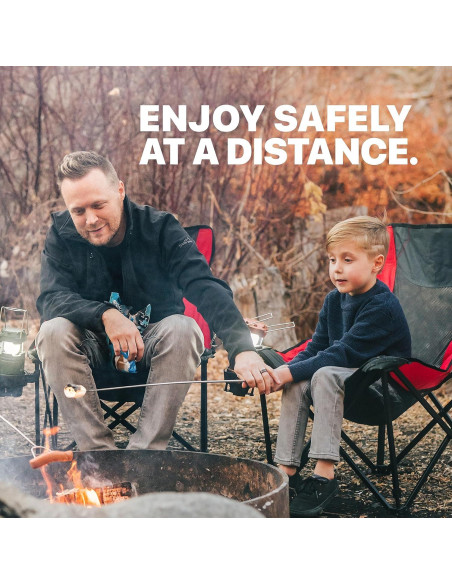 MalloMe Palos para S'mores 5FORKSET 81 cm Acero Inoxidable