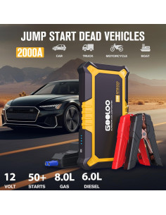 GOOLOO GP2000 Arrancador de Salto 2000A 12V Portátil 2