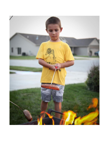 MalloMe Palos para S'mores 5FORKSET 81 cm Acero Inoxidable