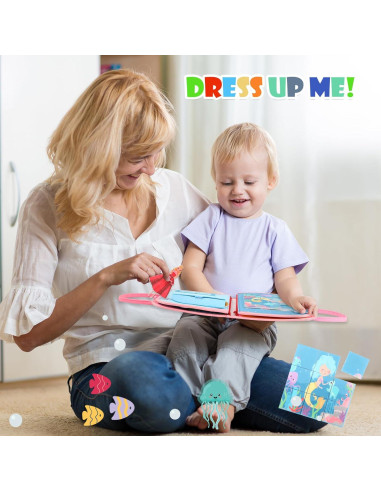 Tablero Ocupado Montessori Rosa Cuento de Hadas 27 Actividades