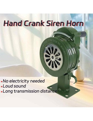 Alarma manual de manivela YuYBrightmi 110dB para emergencia