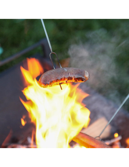 MalloMe Palos para S'mores 5FORKSET 81 cm Acero Inoxidable