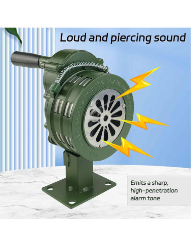 Alarma manual de manivela YuYBrightmi 110dB para emergencia