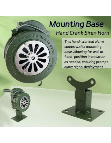 Alarma manual de manivela YuYBrightmi 110dB para emergencia