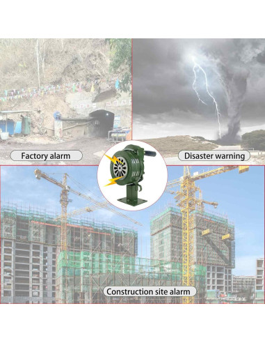 Alarma manual de manivela YuYBrightmi 110dB para emergencia