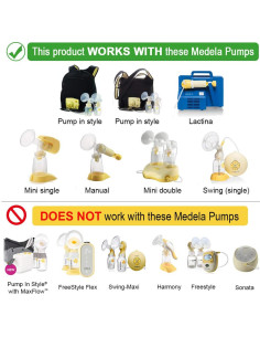 Escudo de Pecho Maymom 19 mm Compatible con Extractores Medela 2