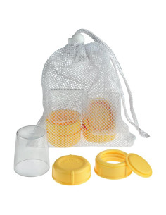 Piezas de Repuesto para Botellas Medela - 3 Tapas, Cuellos y Discos