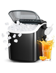 Máquina de Hielo Portátil Antarctic Star 11,79 kg/día, Negro