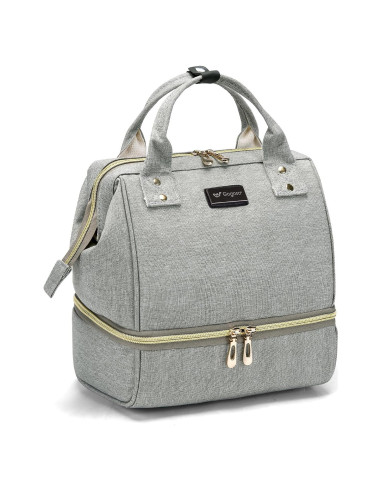 Bolsa para extractor de leche Gogoso gris, 25x24x17 cm