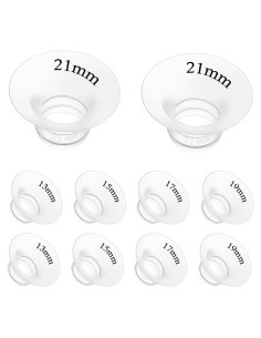 10 Piezas Inserto de Brida Silicona 13-21mm para Extractores