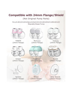 Insertos de Flange 19mm para Extractor de Leche Gowing - 2pcs 2