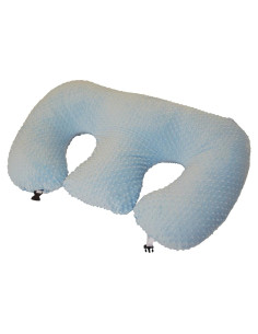 Cojín Twin Z Azul - Soporte para Gemelos, Lactancia y Reflujo