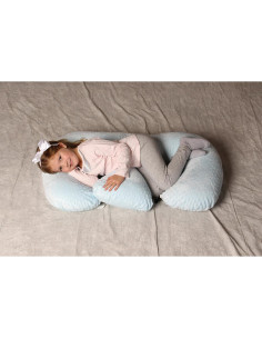 Cojín Twin Z Azul - Soporte para Gemelos, Lactancia y Reflujo 2