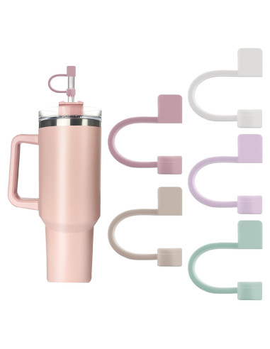 Cubiertas de Silicona Velaco para Pajitas 10mm - 5 Piezas