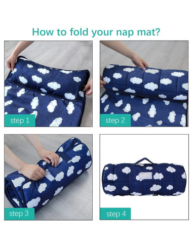 Colchoneta para Siesta Niños Biloban 127x53 cm Suave y Ligera