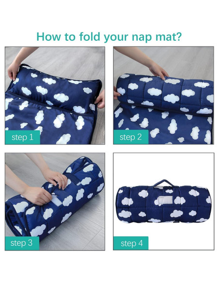 Colchoneta para Siesta Niños Biloban 127x53 cm Suave y Ligera