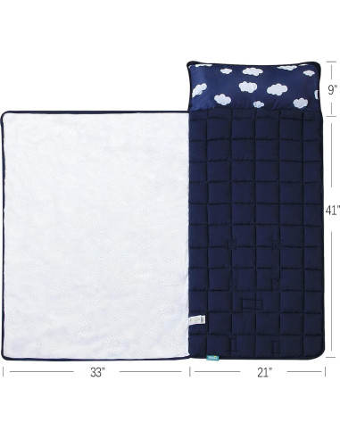 Colchoneta para Siesta Niños Biloban 127x53 cm Suave y Ligera