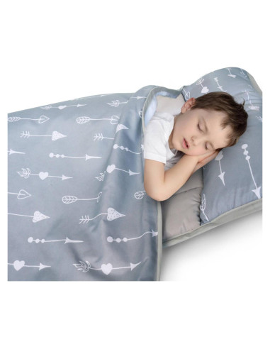 Colchoneta para Siesta Niños Flechas Grises 127x53 cm