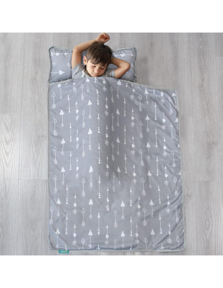 Colchoneta para Siesta Niños Flechas Grises 127x53 cm