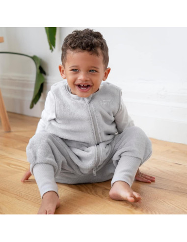 Saco de Dormir HALO Sleepsack Franela Luxe 12-24M Gris TOG 2.0