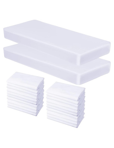 20 Sábanas de Colchoneta de Algodón para Guardería 81x119 cm