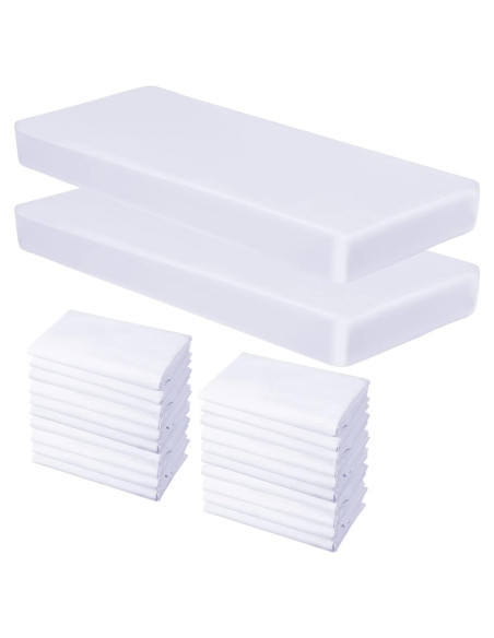 20 Sábanas de Colchoneta de Algodón para Guardería 81x119 cm