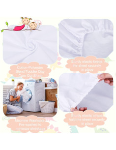 20 Sábanas de Colchoneta de Algodón para Guardería 81x119 cm 2