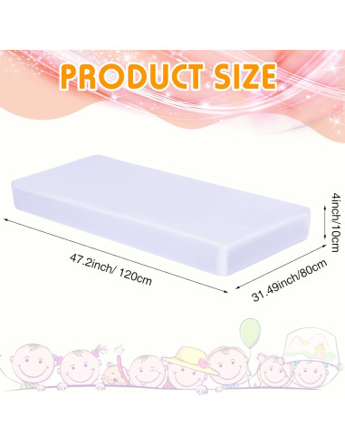 20 Sábanas de Colchoneta de Algodón para Guardería 81x119 cm