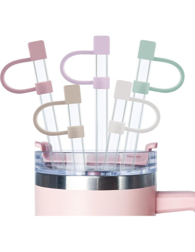 Cubiertas de Silicona Velaco para Pajitas 10mm - 5 Piezas