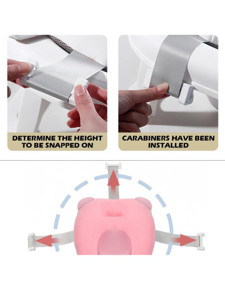 Cojín de Soporte para Baño de Bebé Azul 45x33.5 cm