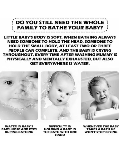 Cojín de Soporte para Baño de Bebé Azul 45x33.5 cm