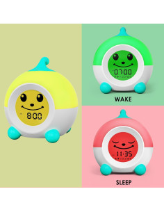 Reloj Despertador Infantil iHoo UK-A500 con Luz Nocturna 2