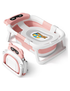 Bañera Plegable para Bebé Avidor Rosa - 0 a 18 Meses
