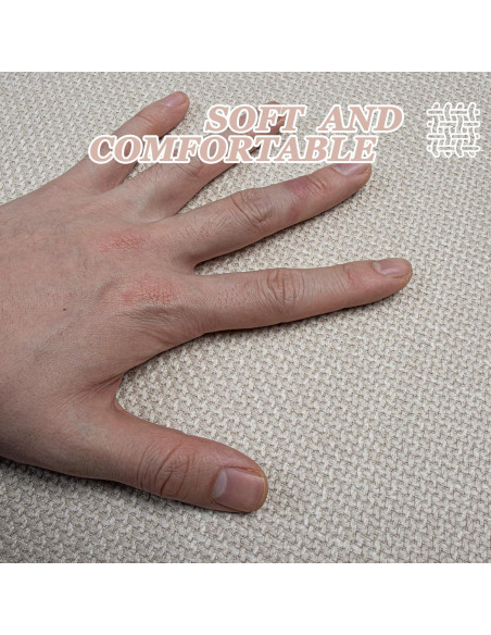 Alfombra de baño AevitasX 43x61 cm beige antideslizante