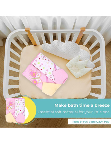 Conjunto de Toallas y Paños de Baño Spasilk Bebé 4 Piezas