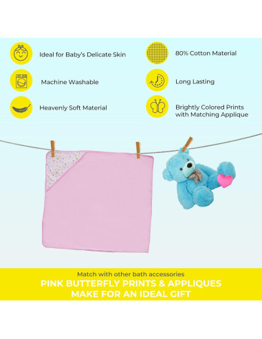 Conjunto de Toallas y Paños de Baño Spasilk Bebé 4 Piezas