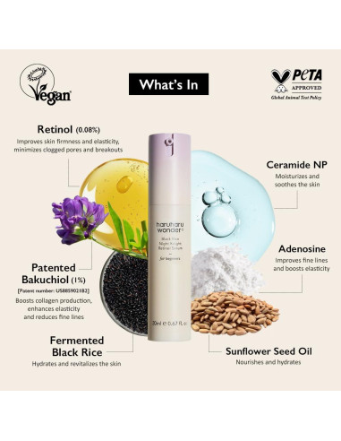 Suero de Retinol Haruharu Wonder 20ml - Hidratante y Reafirmante