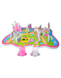 Conjunto de Actividades de Baño Buddy & Barney Unicornio 12 Piezas