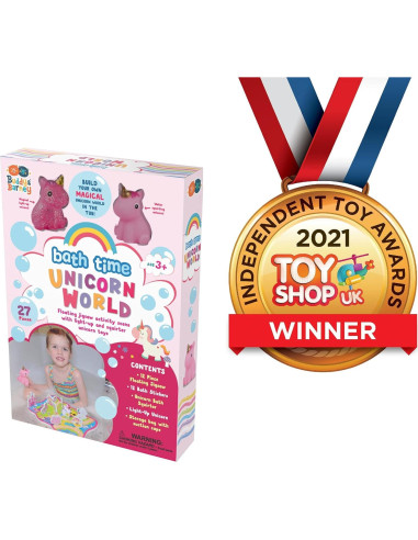 Conjunto de Actividades de Baño Buddy & Barney Unicornio 12 Piezas
