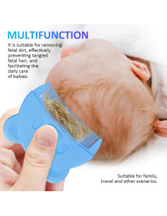 Peines para Costra de Cuna Toyvian - 6 Piezas, Doble Cara, Oso 2