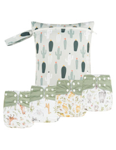 Pañales de Tela HappyFlute AD10 Ajustables 0-3 Años 2.7-15 kg