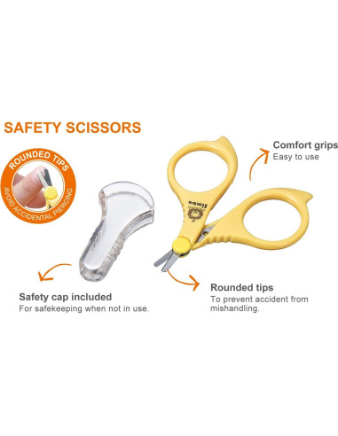 Tijeras de Seguridad Simba Baby - Punta Redonda - Acero Inoxidable