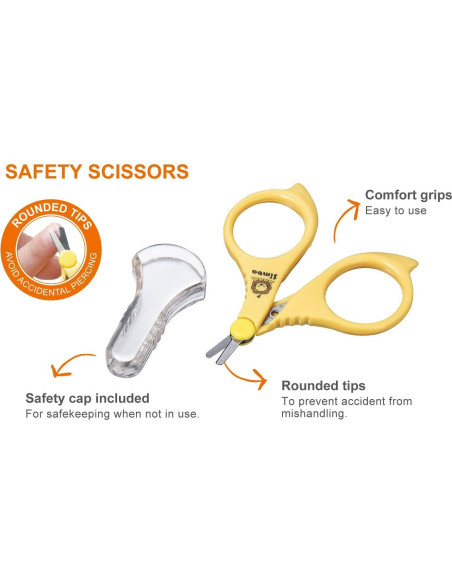 Tijeras de Seguridad Simba Baby - Punta Redonda - Acero Inoxidable