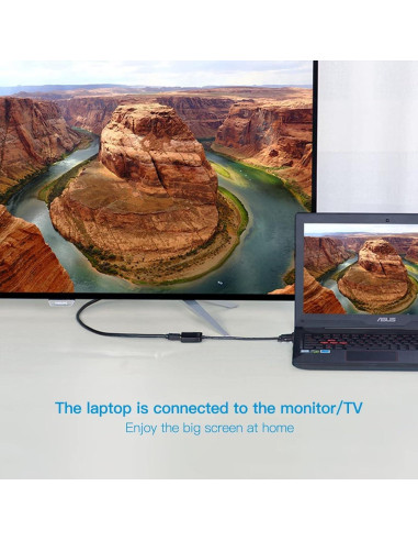 Adaptador VGA a HDMI 1080P USonline911 con Audio 3.5mm