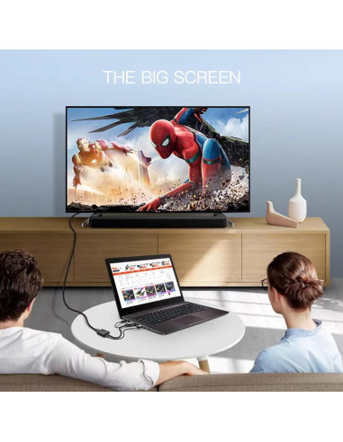 Adaptador VGA a HDMI 1080P USonline911 con Audio 3.5mm