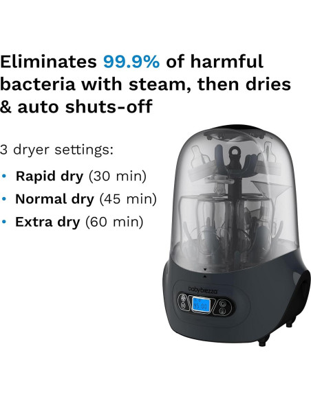 Esterilizador y Secador de Biberones Baby Brezza Carbón 4 en 1