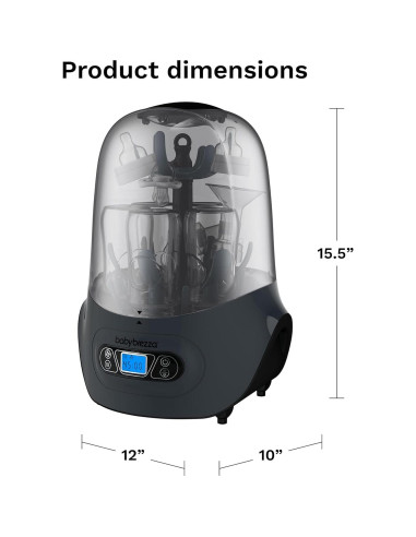 Esterilizador y Secador de Biberones Baby Brezza Carbón 4 en 1