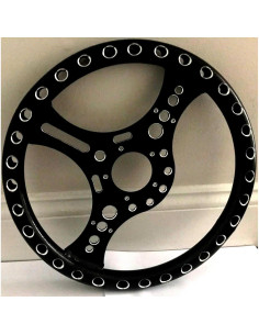 Volante de Dirección Genérico 34.29 cm Negro Ligero 5 Tornillos 2